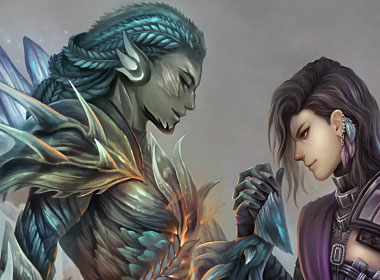 Commission of the client's Guild Wars 2 character.