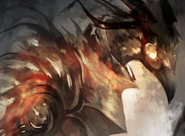 Fiery Avian Knight